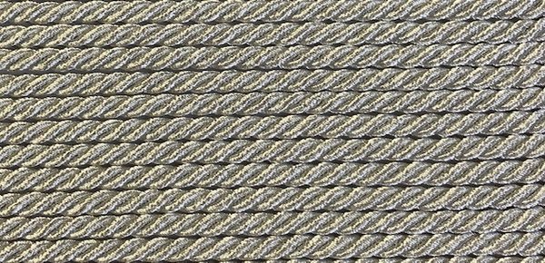25m leonische 3,5mm-Kordel 181100-021 silber
